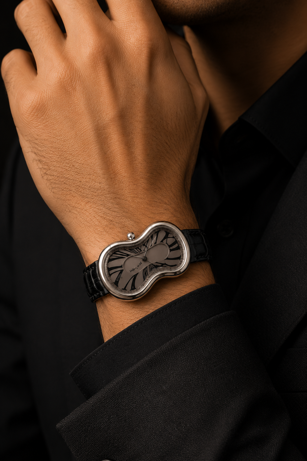 EXAEQUO EX0001.0007 Classic Melting Stainless Steel 316L Grey Fumé One of 301 Unisex Kol Saati