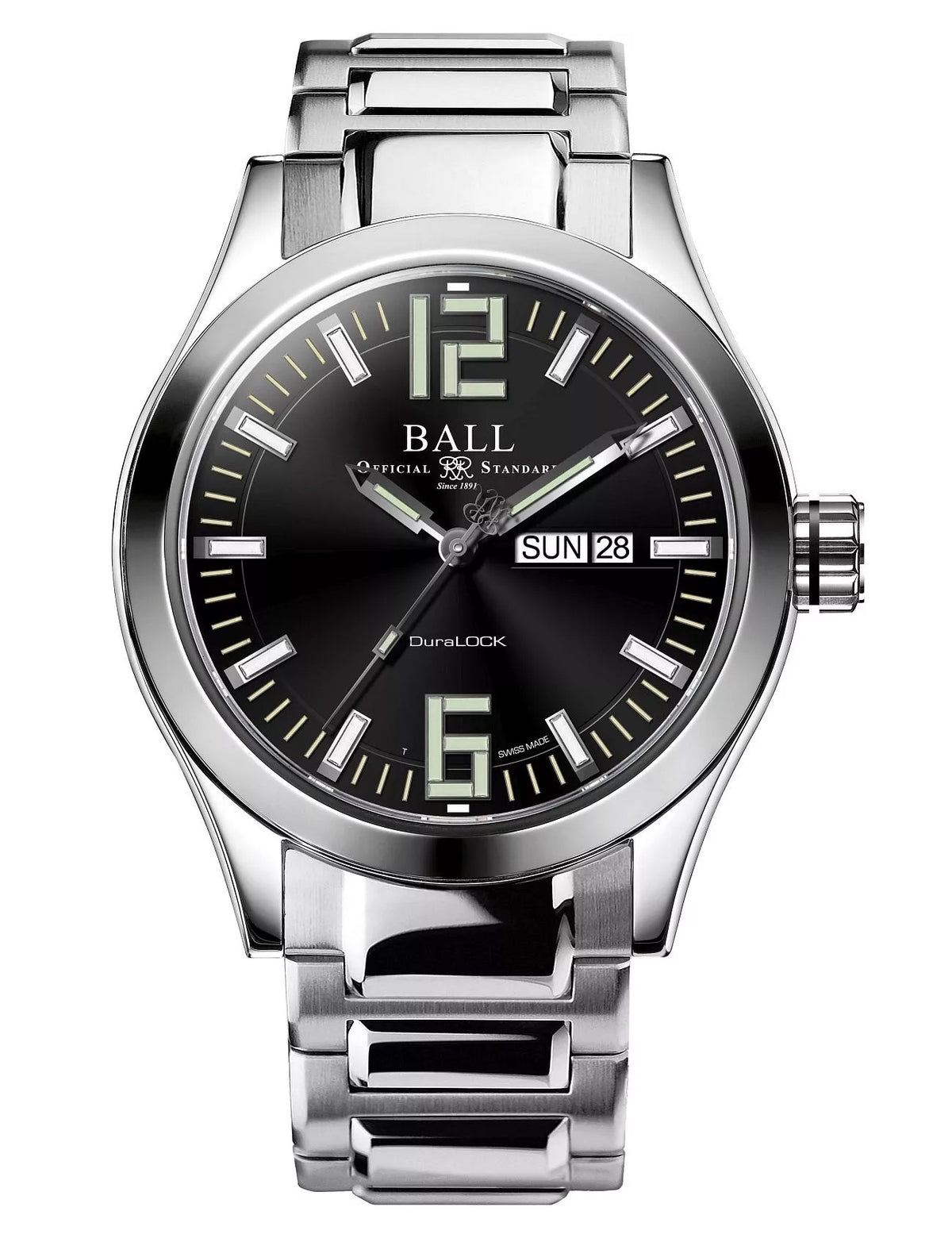 ساعة رجالية من ماركة BALL، موديل NM2028C-S12A-BK