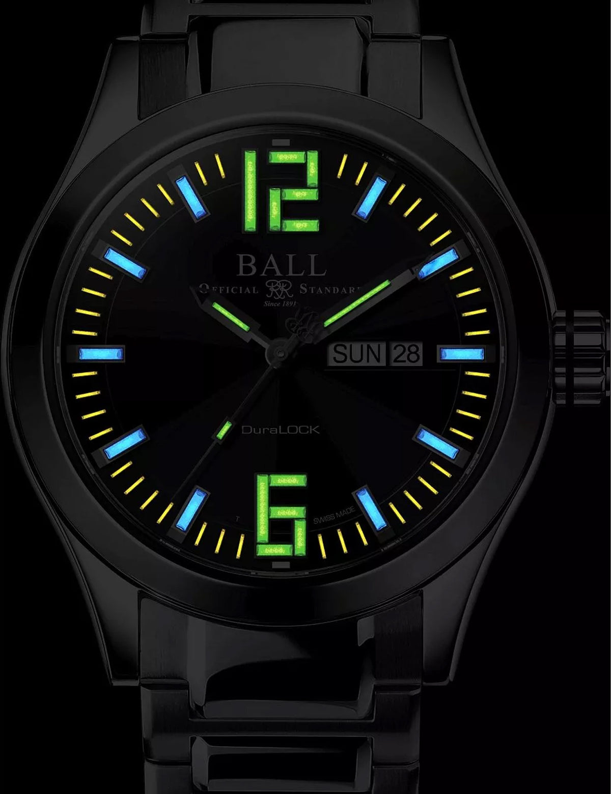 ساعة رجالية من ماركة BALL، موديل NM2028C-S12A-BK
