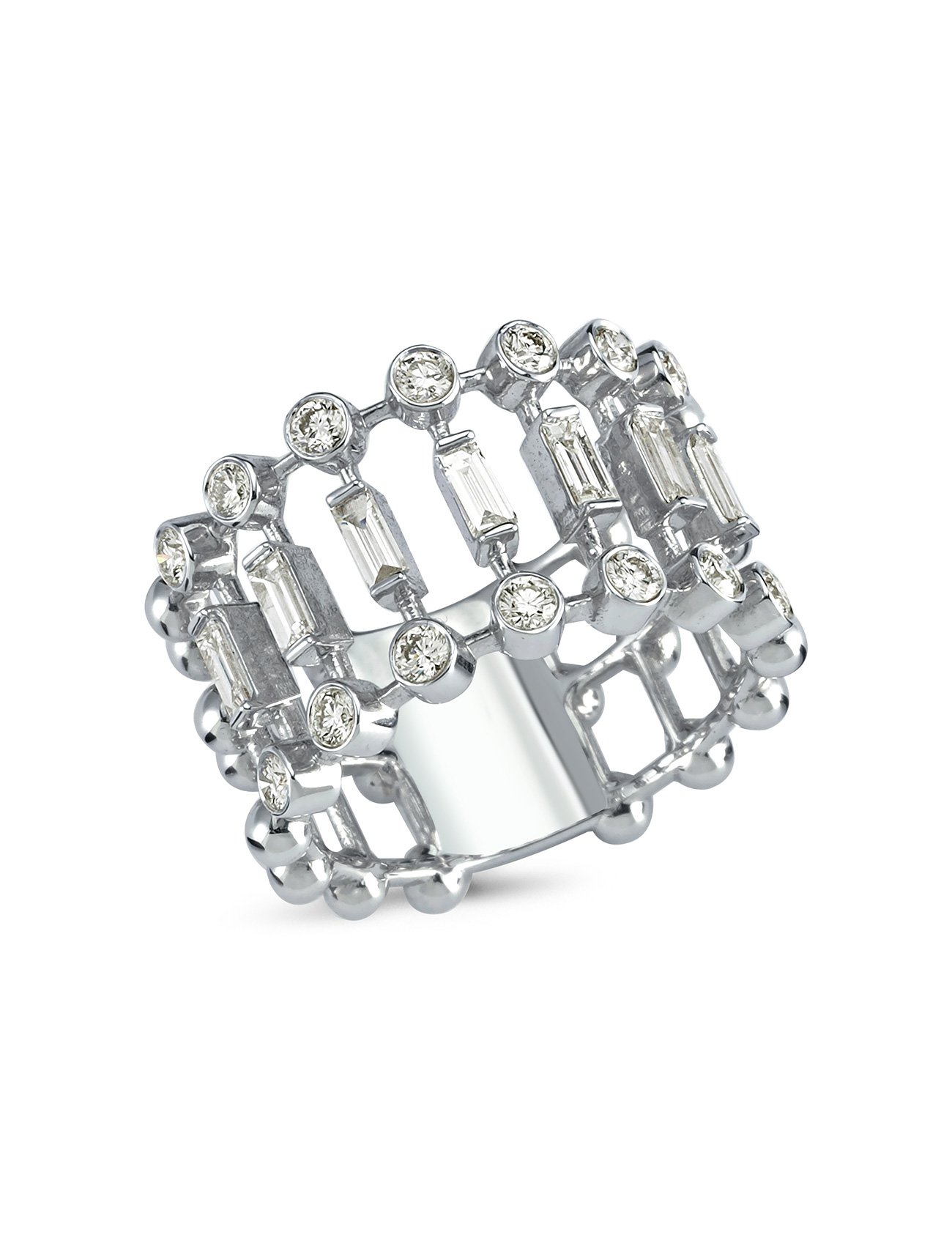 0,92 Karat Baget Pırlanta Yüzük Ürün ikincil görseli