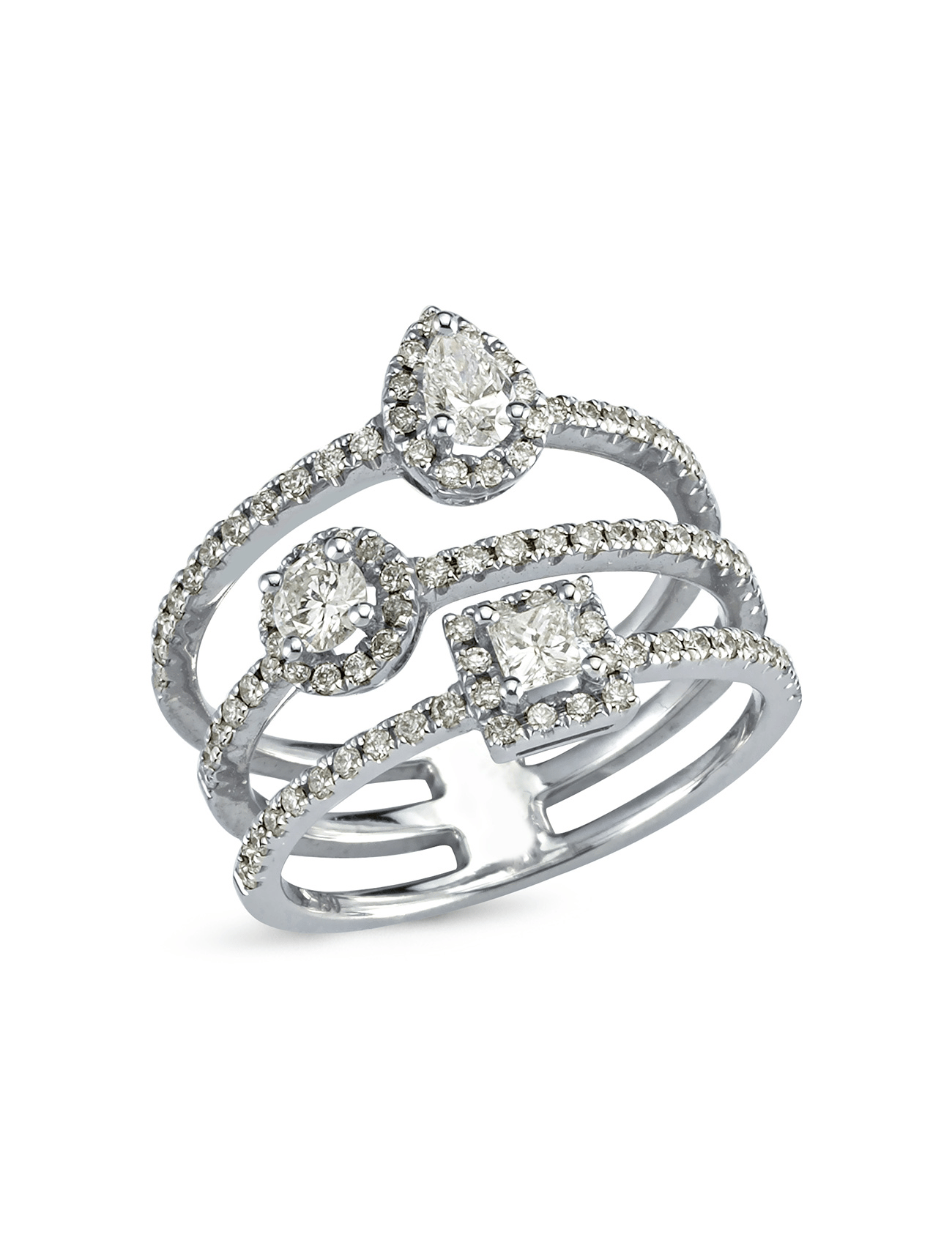 1,02 Karat Sırataşlı Pırlanta Yüzük Ürün ikincil görseli