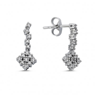 0,27 Karat Pırlantalı Küpe