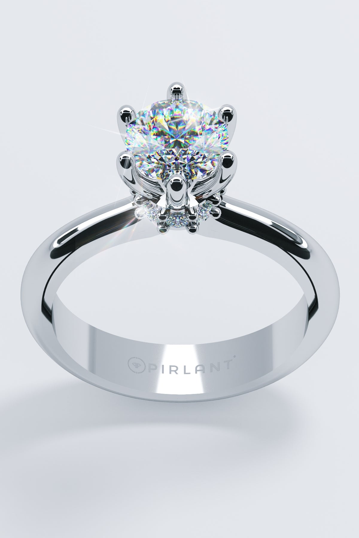 1,16 Karat Çerçeve Taşlı Tektaş Pırlanta Yüzük