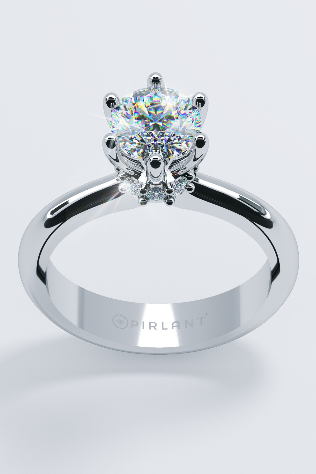 خاتم ألماس سوليتير بإطار عيار 1.16 قيراط Ürün ikincil görseli