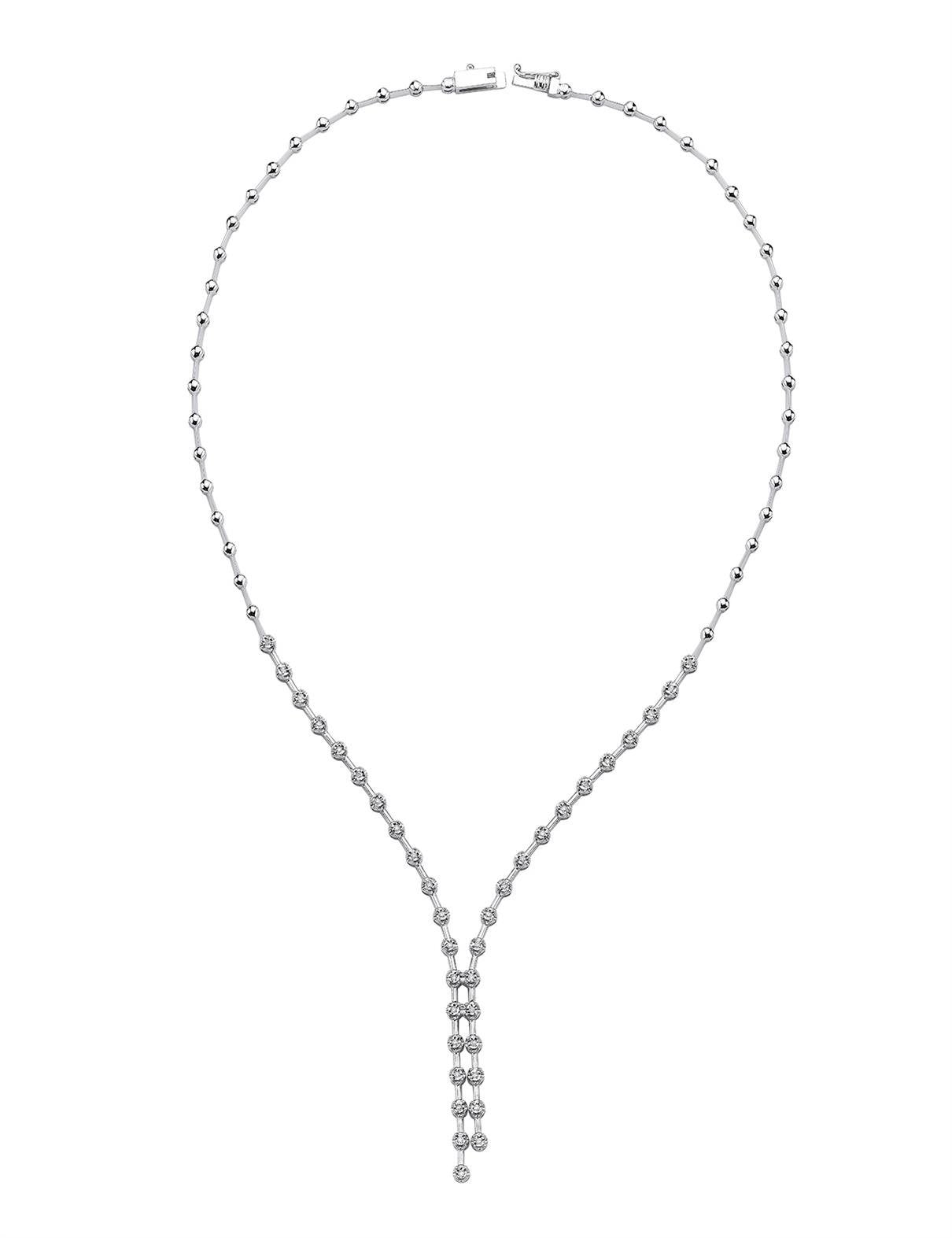 0,25 Karat Pırlantalı Suyolu Kolye