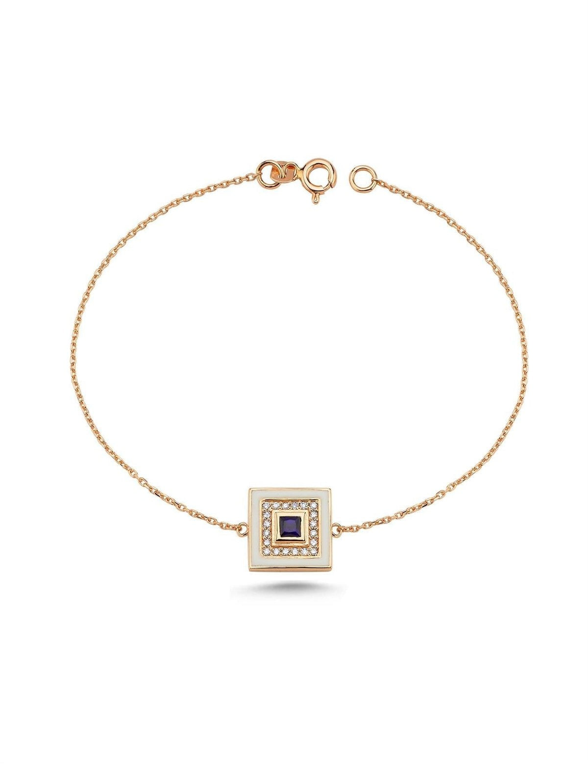 0.27 Carat Diamond and Sapphire Cheshm-i Mest Bracelet