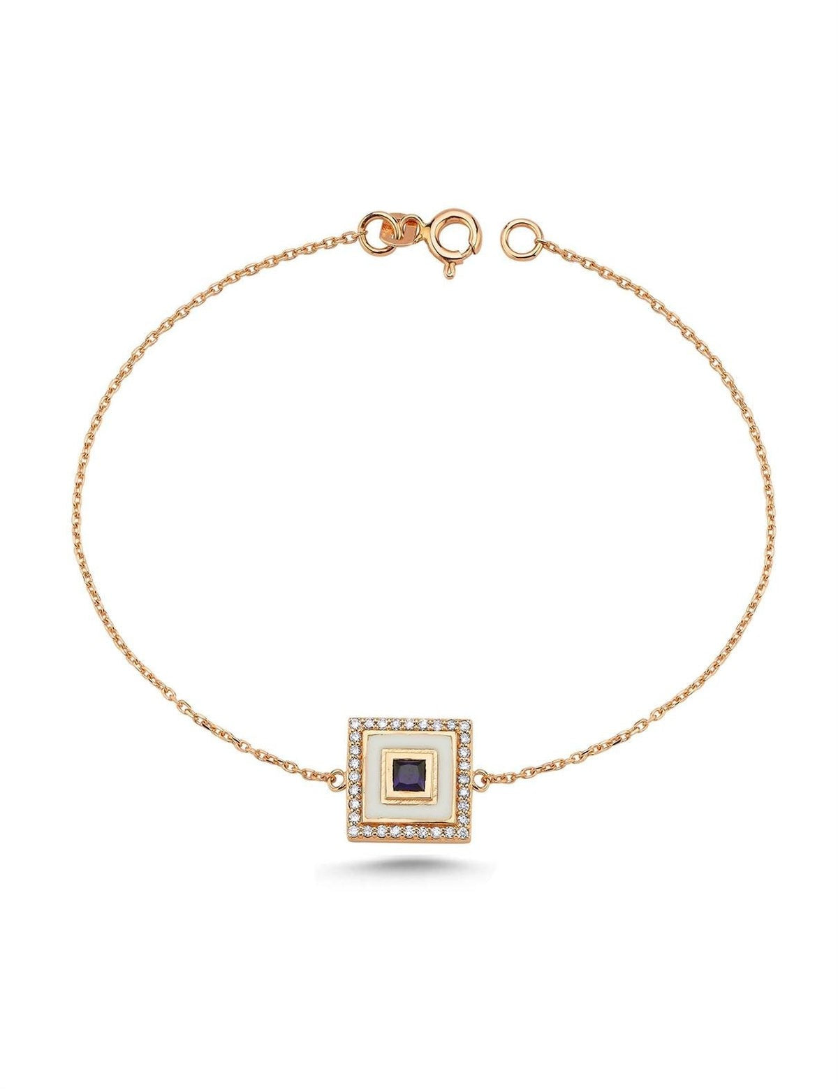 0.33 Carat Diamond and Sapphire Cheshm-i Mest Bracelet