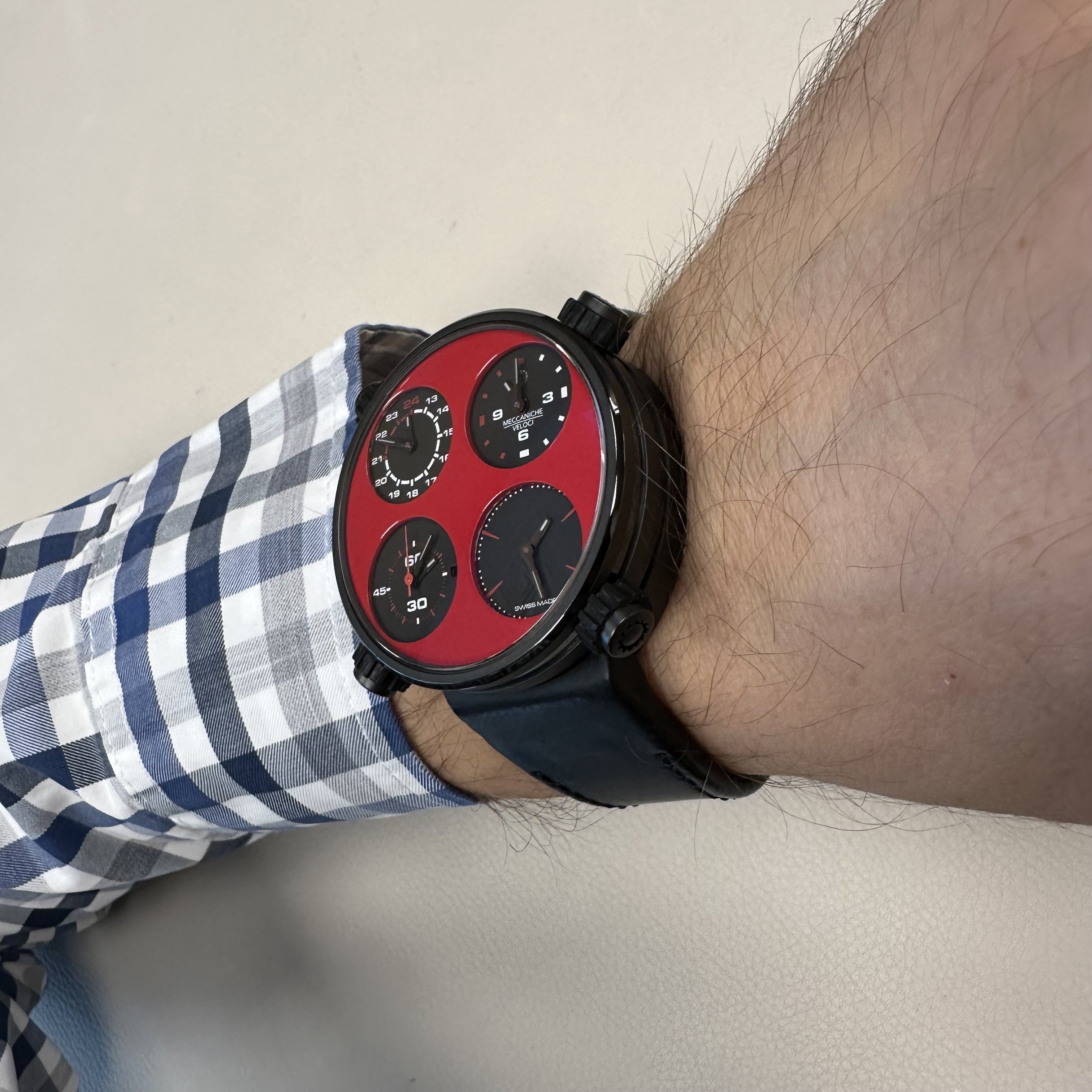 MECCANICHE VELOCI W103CR_005 Quadro Valovole Quattro Valvole Limited Edition Erkek Saati