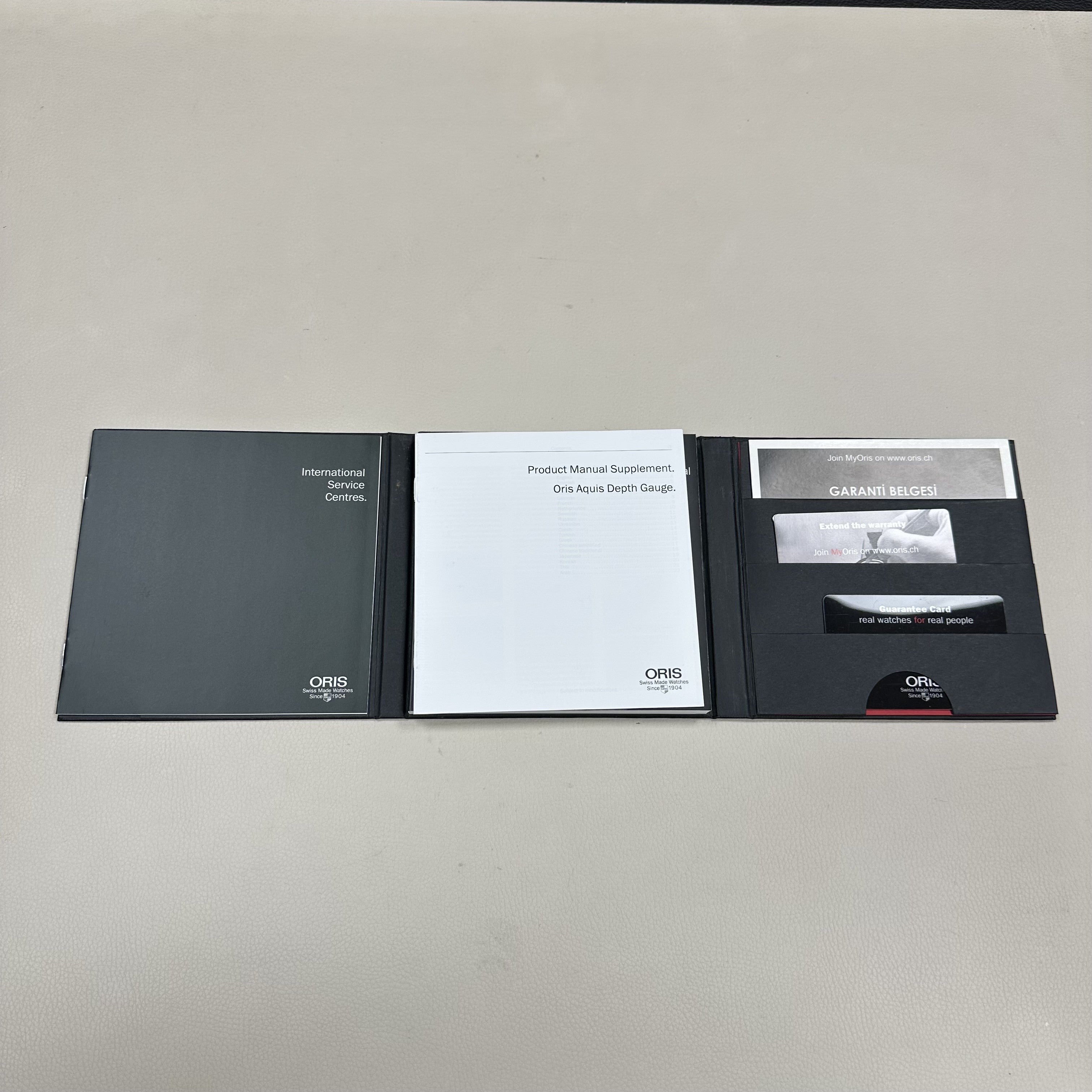 ORIS 733 7675 4154 -Set MB Diving Aquis Depth Gauge Erkek Saati