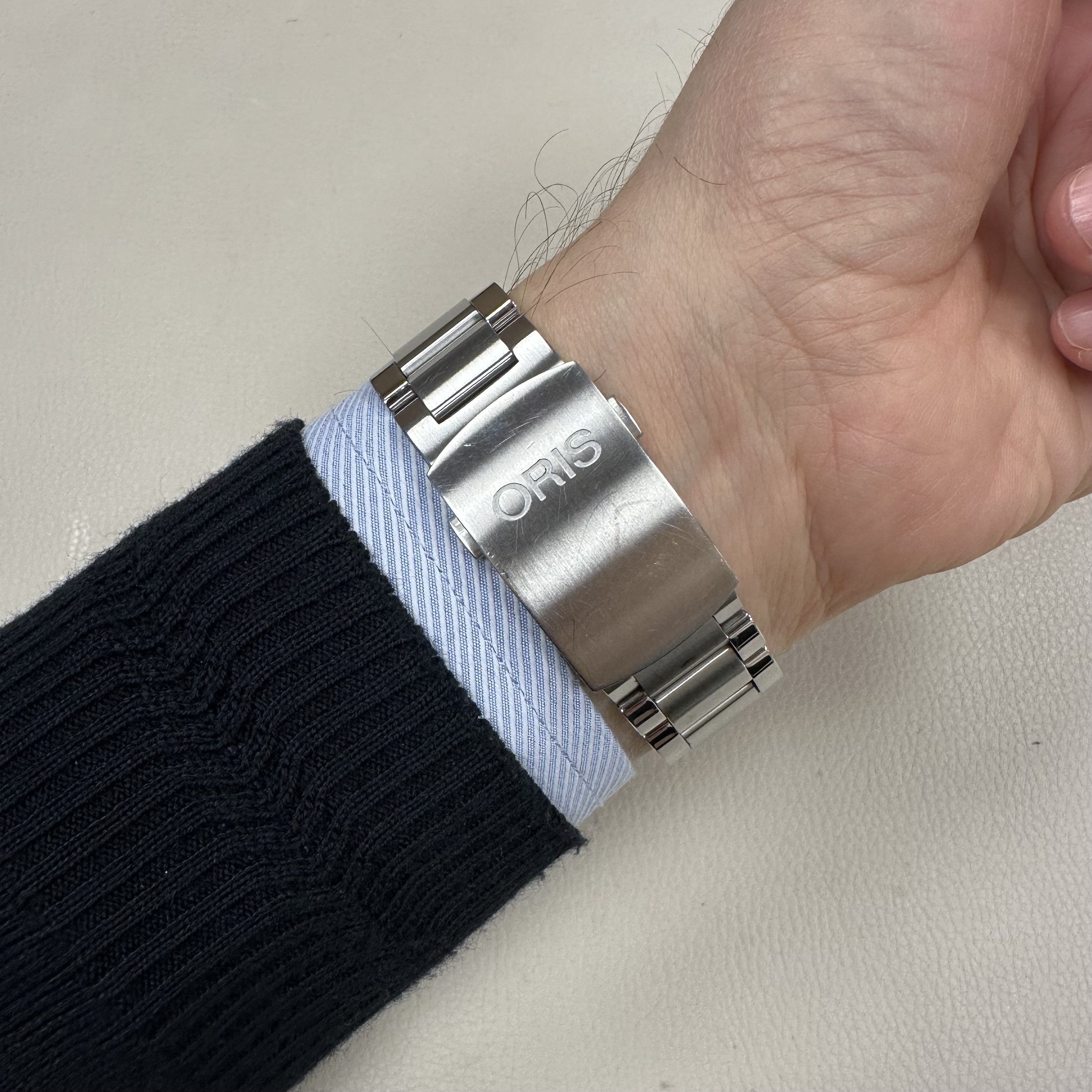 ORIS 733 7675 4154 -Set MB Diving Aquis Depth Gauge Erkek Saati