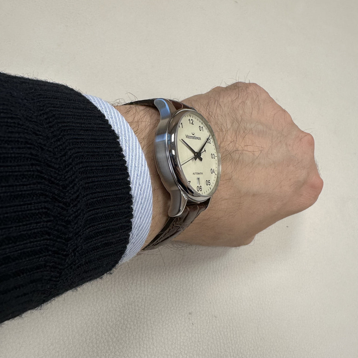 MEISTERSINGER BM203 Scyripto Automatic Erkek Saati