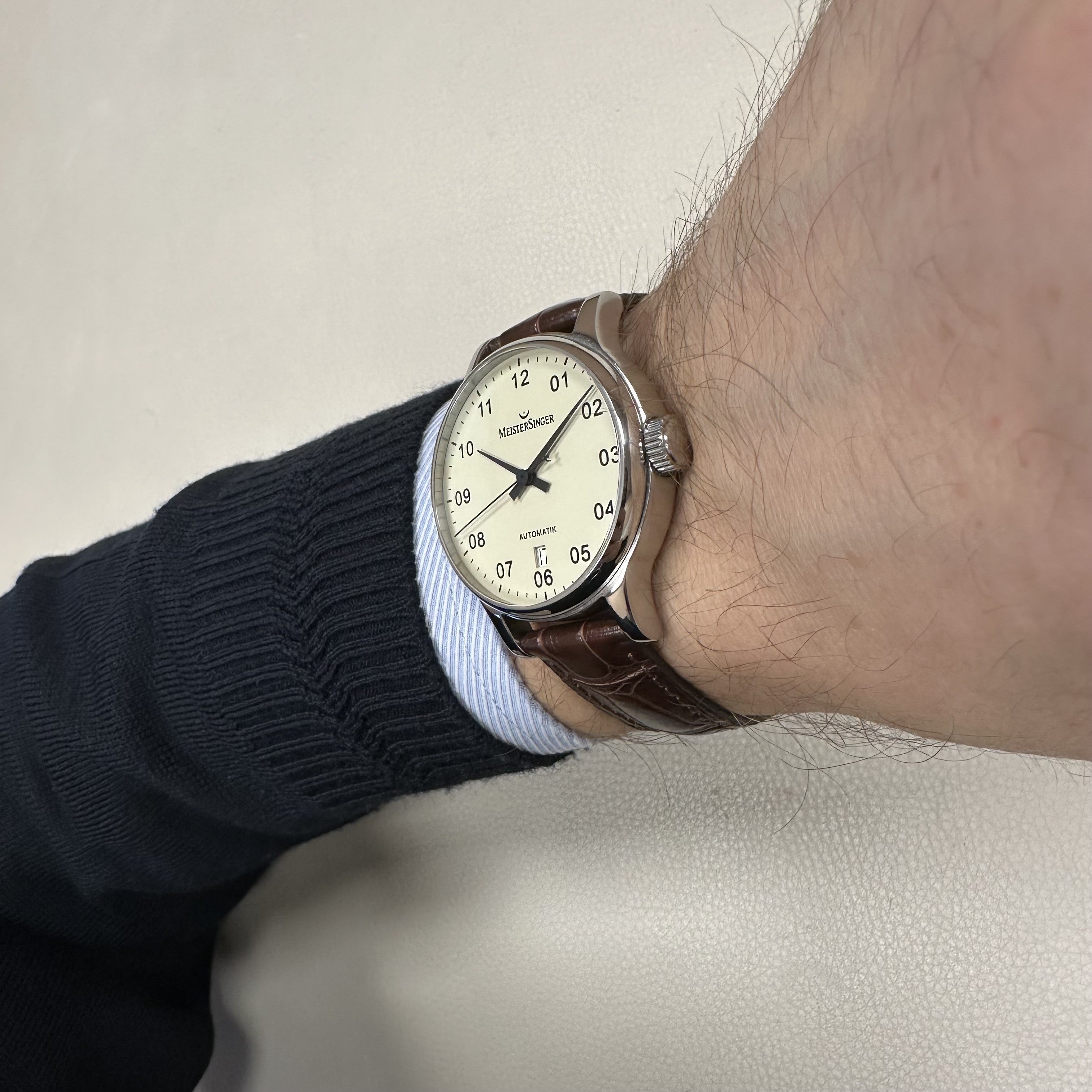 MEISTERSINGER BM203 Scyripto Automatic Erkek Saati