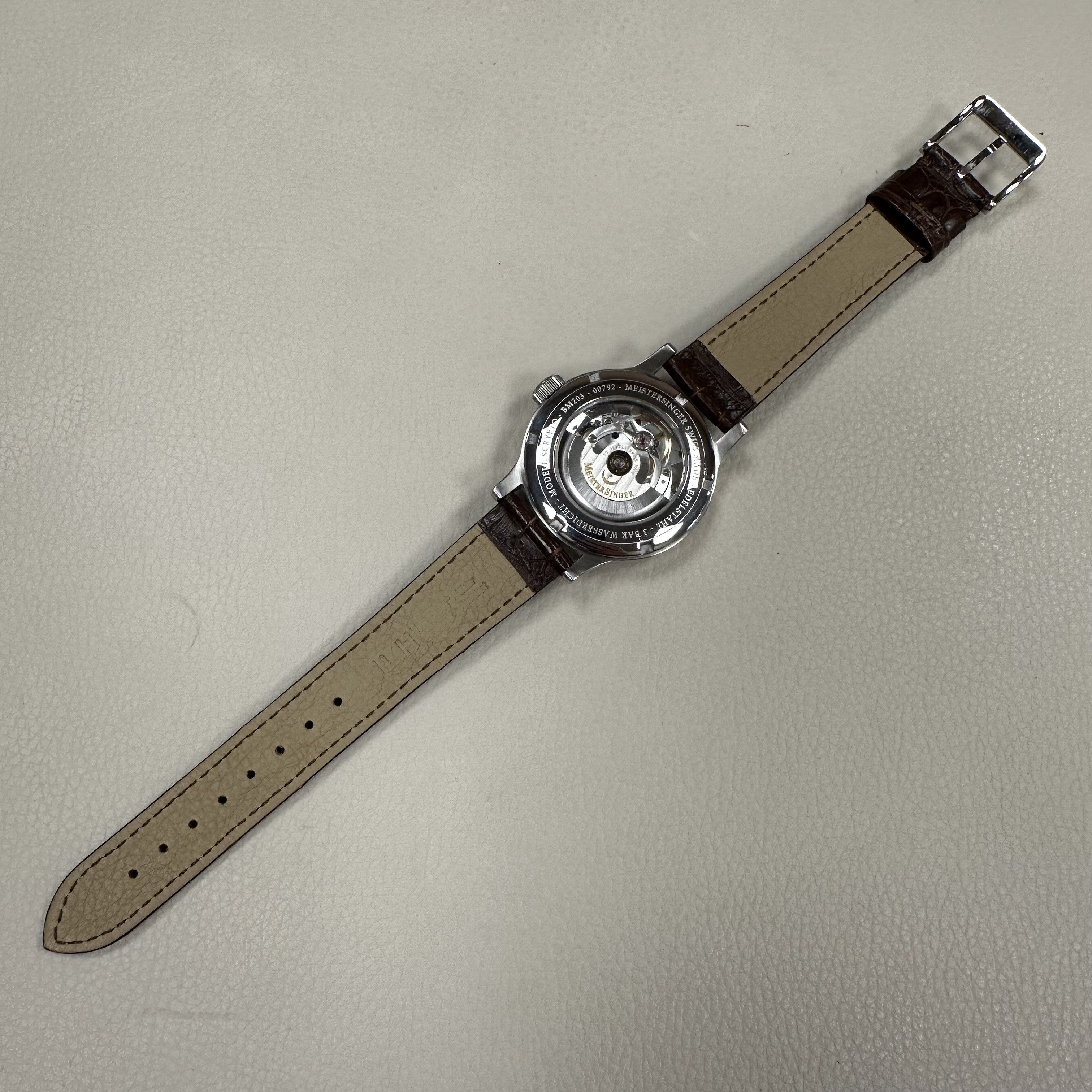 MEISTERSINGER BM203 Scyripto Automatic Erkek Saati