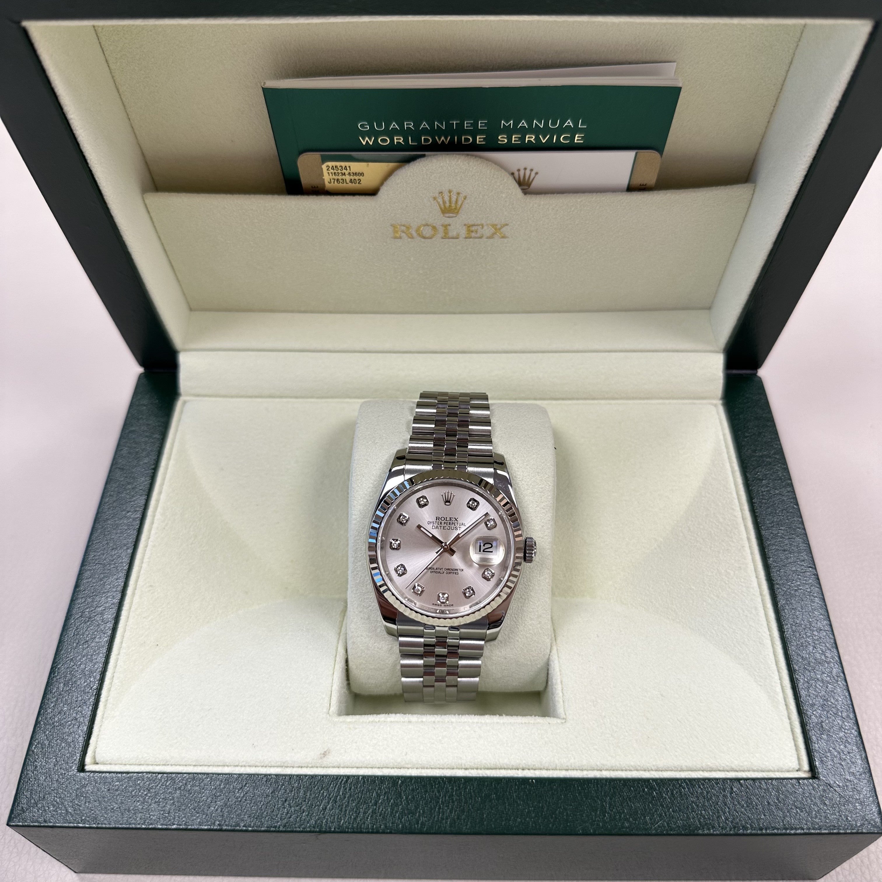 ROLEX 116234 JUB DİAM Oyster Perpetual Date Just Kadın Saati