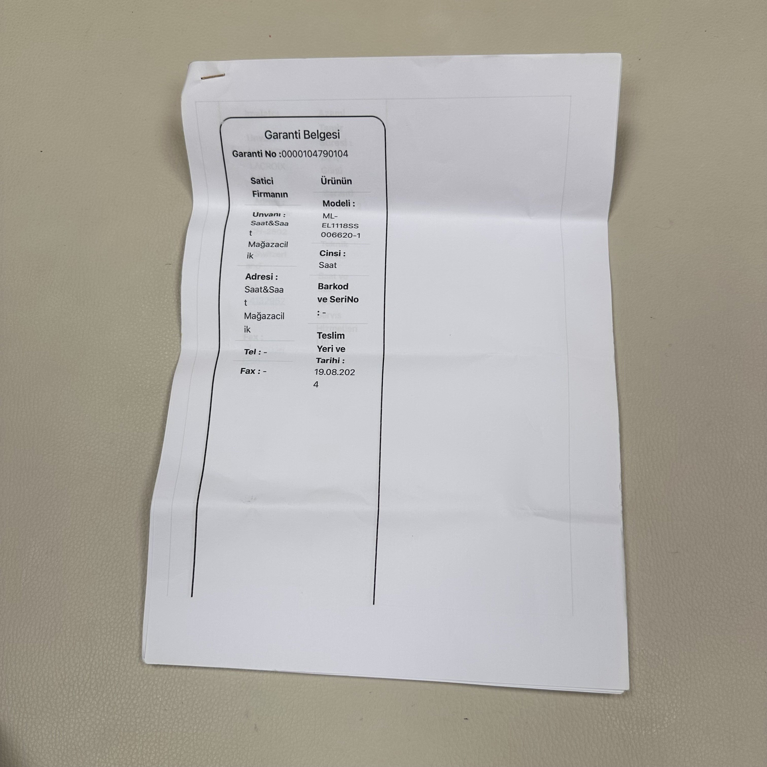 M.LACROIX ML-EL1118SS006620-1 Eliros Quartz Erkek Saati