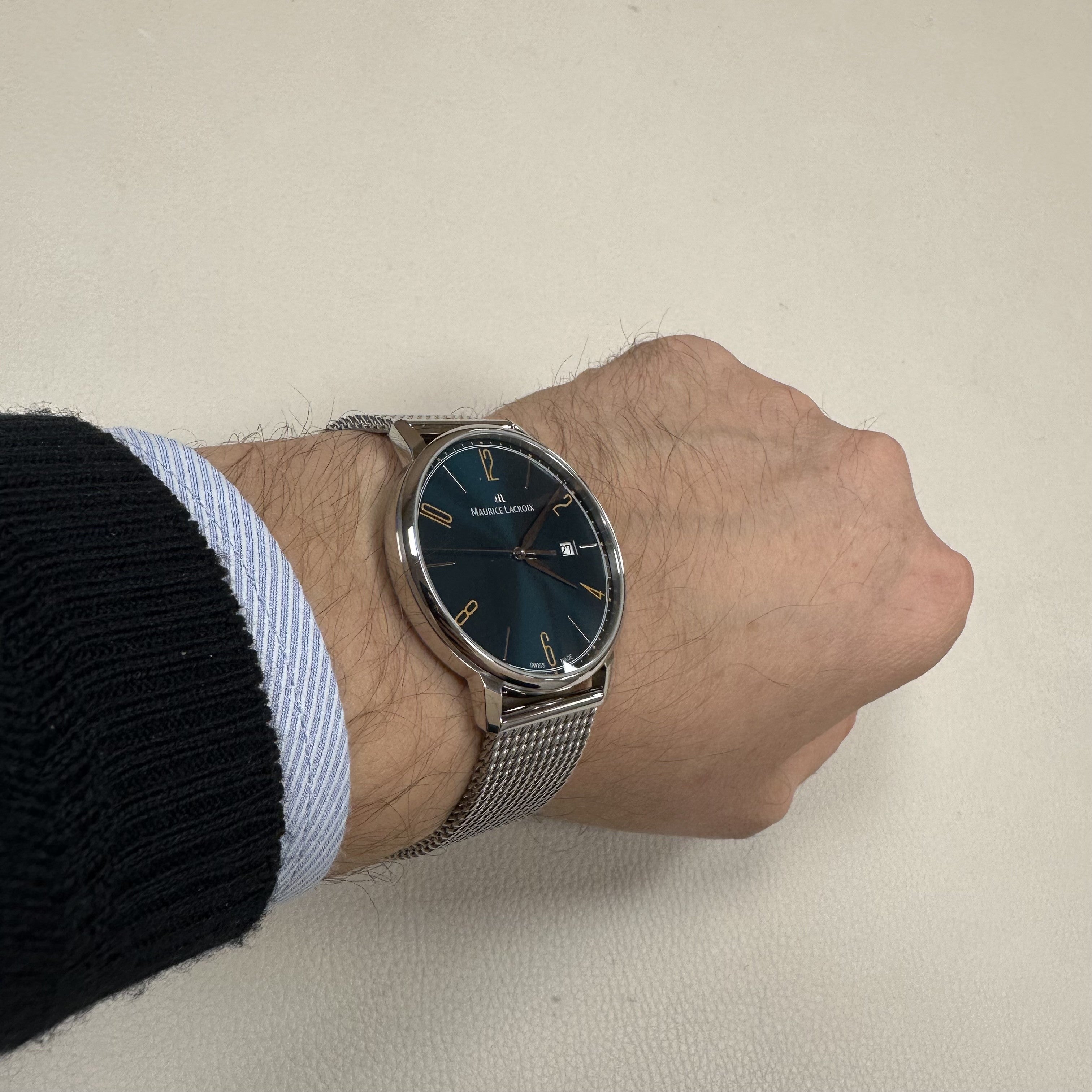 M.LACROIX ML-EL1118SS006620-1 Eliros Quartz Erkek Saati – Pırlant