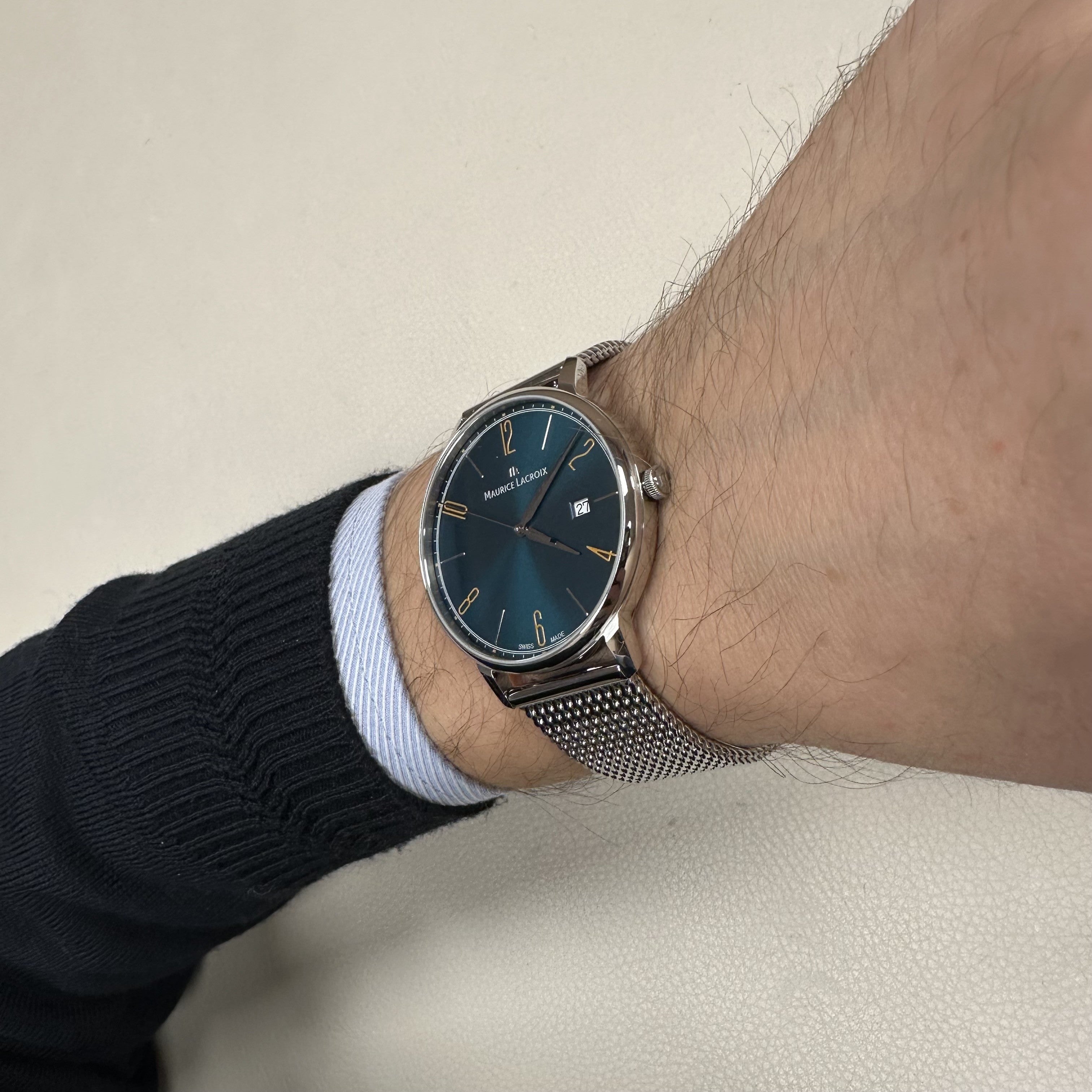 メル40120 M.LACROIX ML-EL1118SS006620-1 Eliros Quartz Erkek Saati – Pırlant
