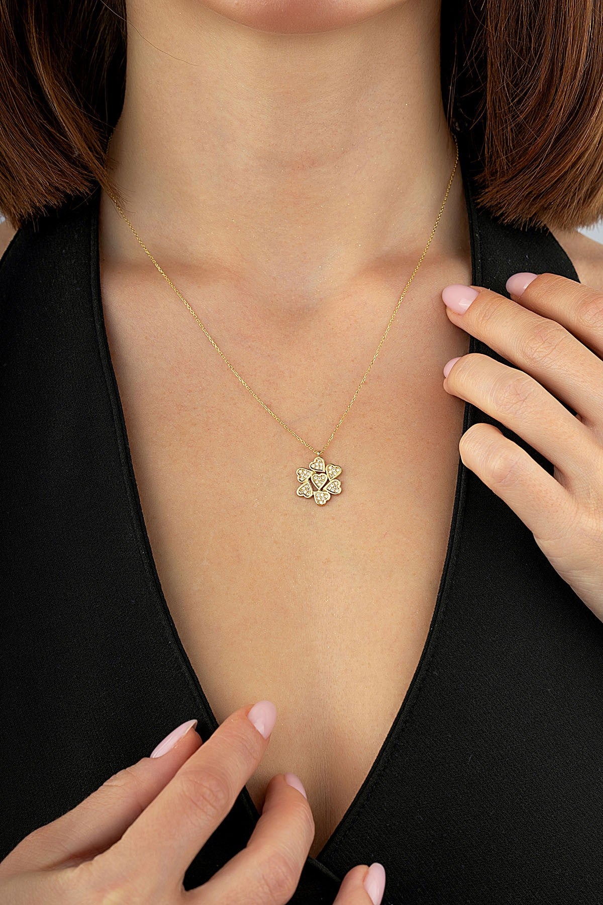 14 Ayar Kalpli Altın Kolye