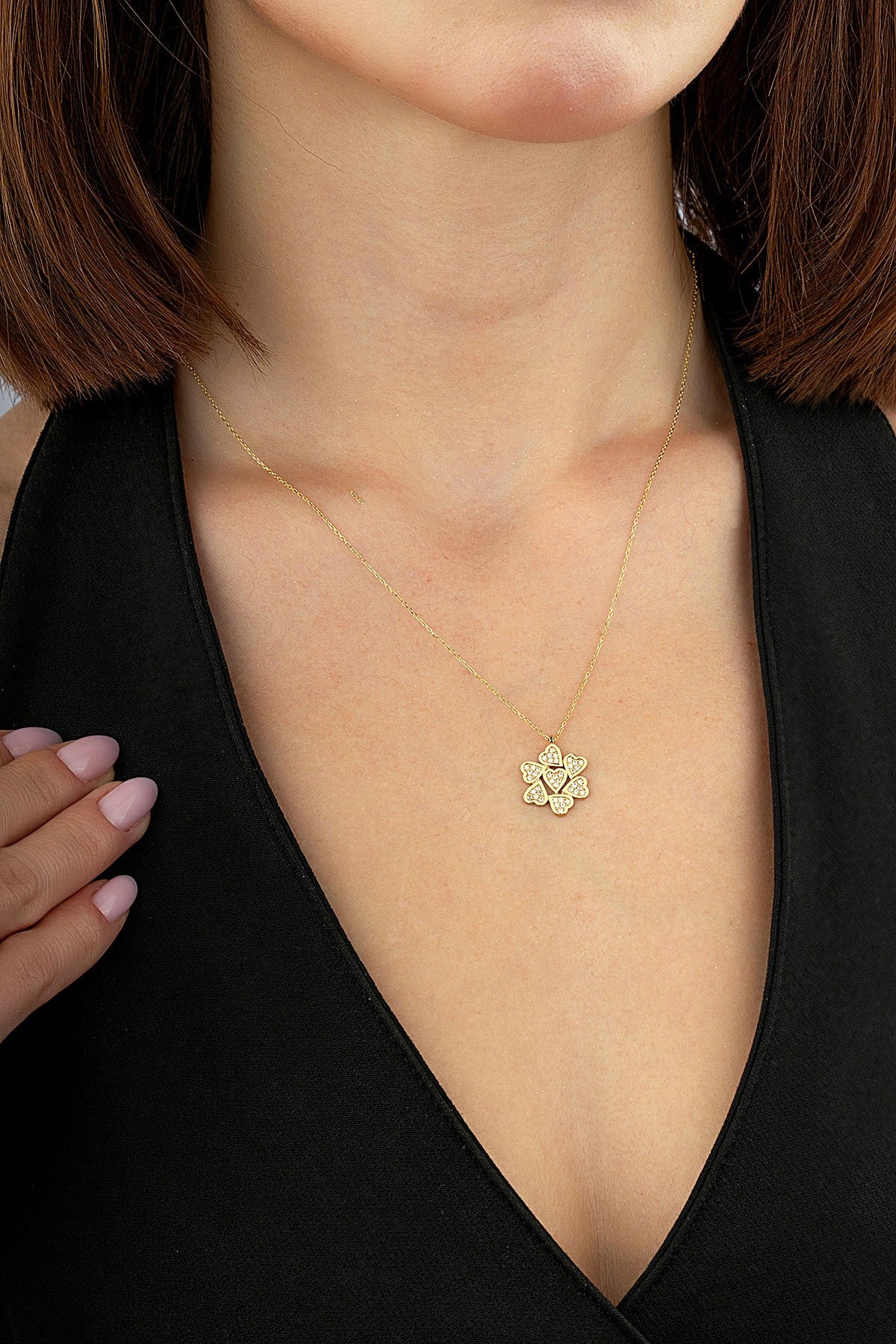 14 Ayar Kalpli Altın Kolye