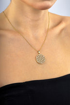 14 Ayar Taşlı Altın Kolye