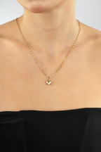 14 Ayar Kalpli Ataç Altın Kolye