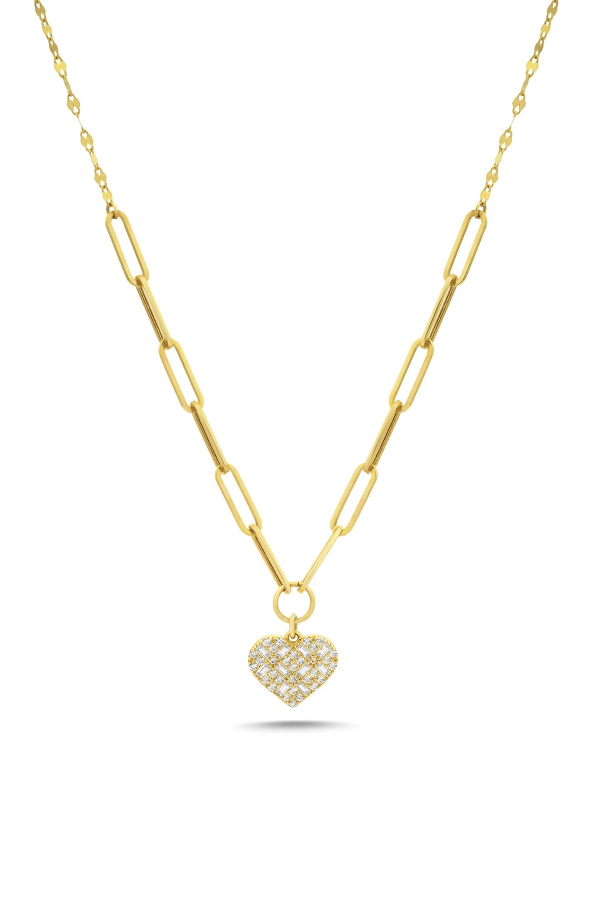 14 Ayar Kalpli Ataç Altın Kolye