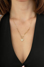 14 Ayar Kalpli Ataç Altın Kolye