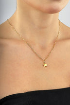 14 Ayar Ataçlı Yıldız Altın Kolye