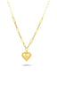 14 Ayar Ataç Kalpli Altın Kolye