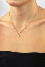 14 Ayar Lotus Çiçeği Altın Kolye