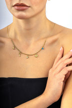 14 Ayar Figürlü Sallantılı Altın Kolye