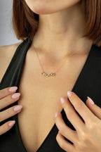 14 Ayar Geometrik Altın Kolye