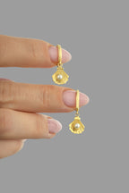 İstiridye İnci Altın Küpe