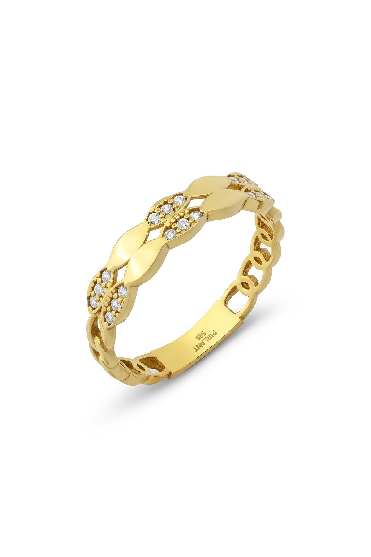 14 Ayar Taşlı Altın Yüzük