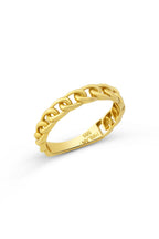 14 Ayar Zincir Altın Yüzük