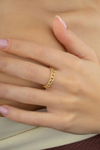 14 Ayar Zincir Altın Yüzük