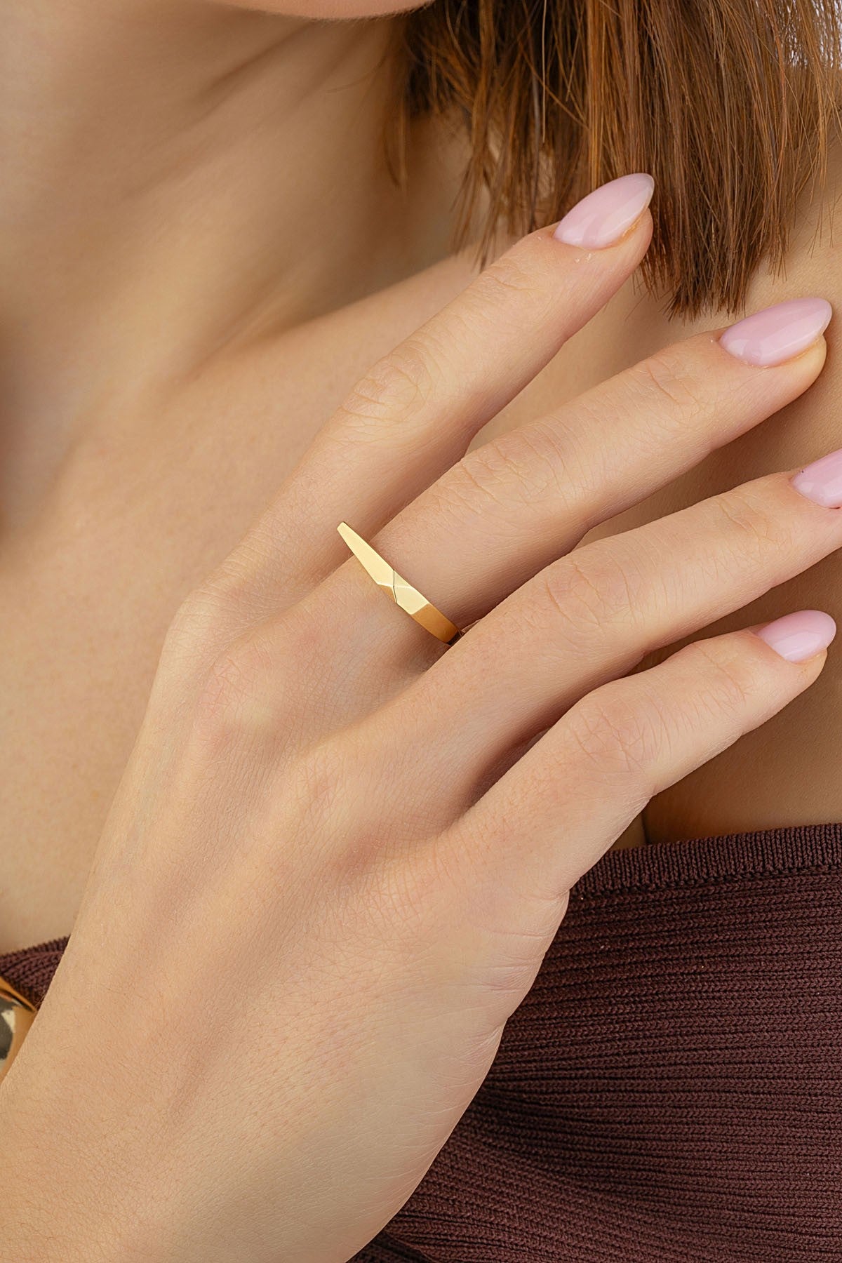 Mono Altın Yüzük Ürün ana görseli