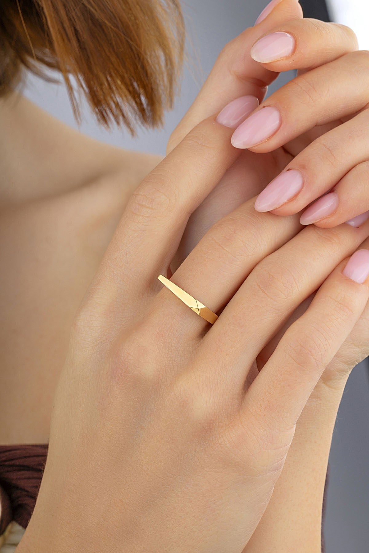 Mono Altın Yüzük Ürün ikincil görseli