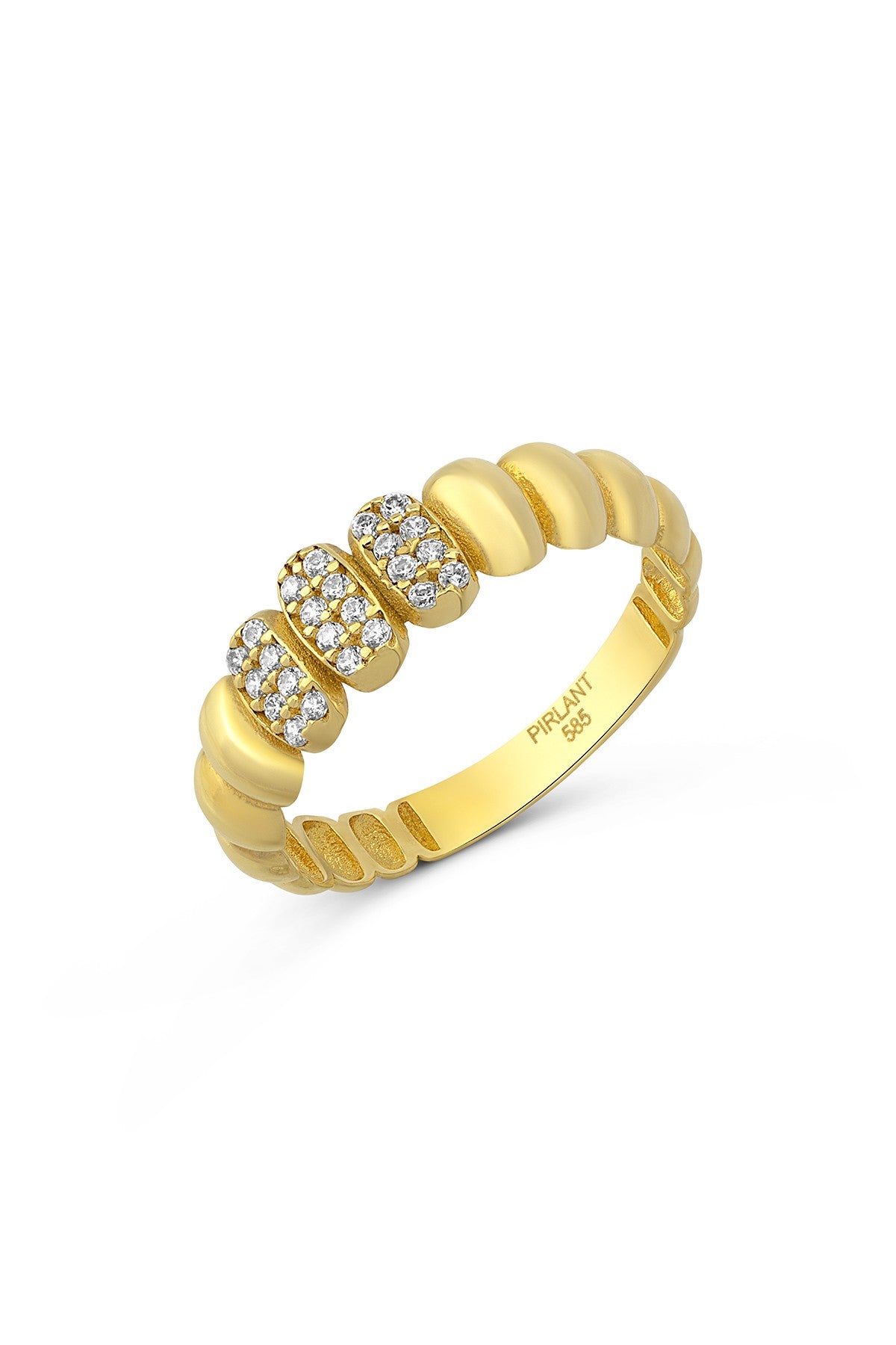 Taşlı Orbit Altın Yüzük Main image