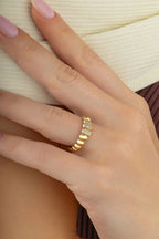 Taşlı Orbit Altın Yüzük