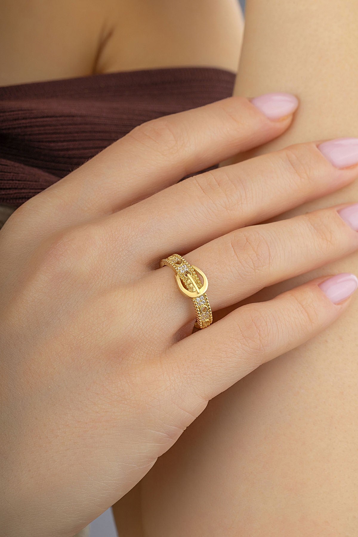 14 Ayar Bağ Altın Yüzük