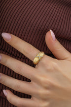 14 Ayar Taşlı Nişan Altın Yüzük