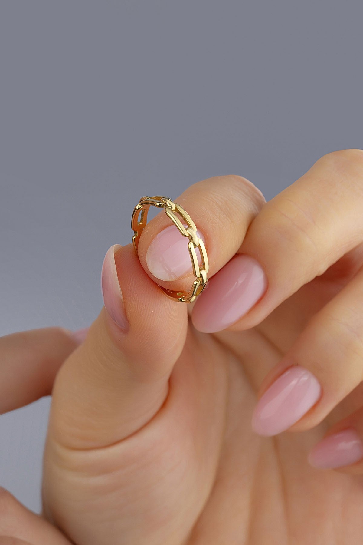 Dörtgen Bağ Altın Yüzük