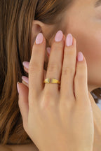 Simetri Altın Yüzük