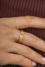 Simetri Altın Yüzük