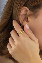 Paralel Bağ Altın Yüzük