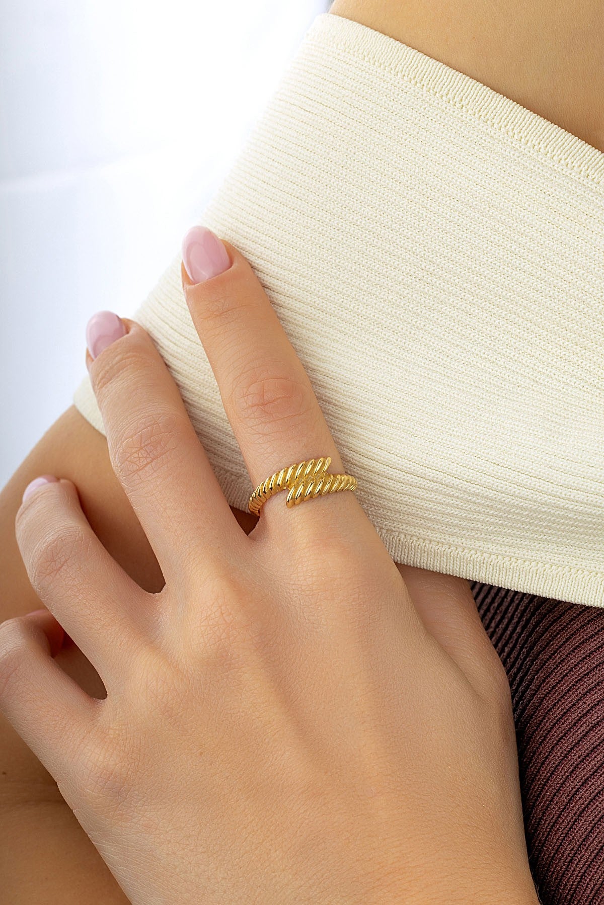 Paralel Bağ Altın Yüzük