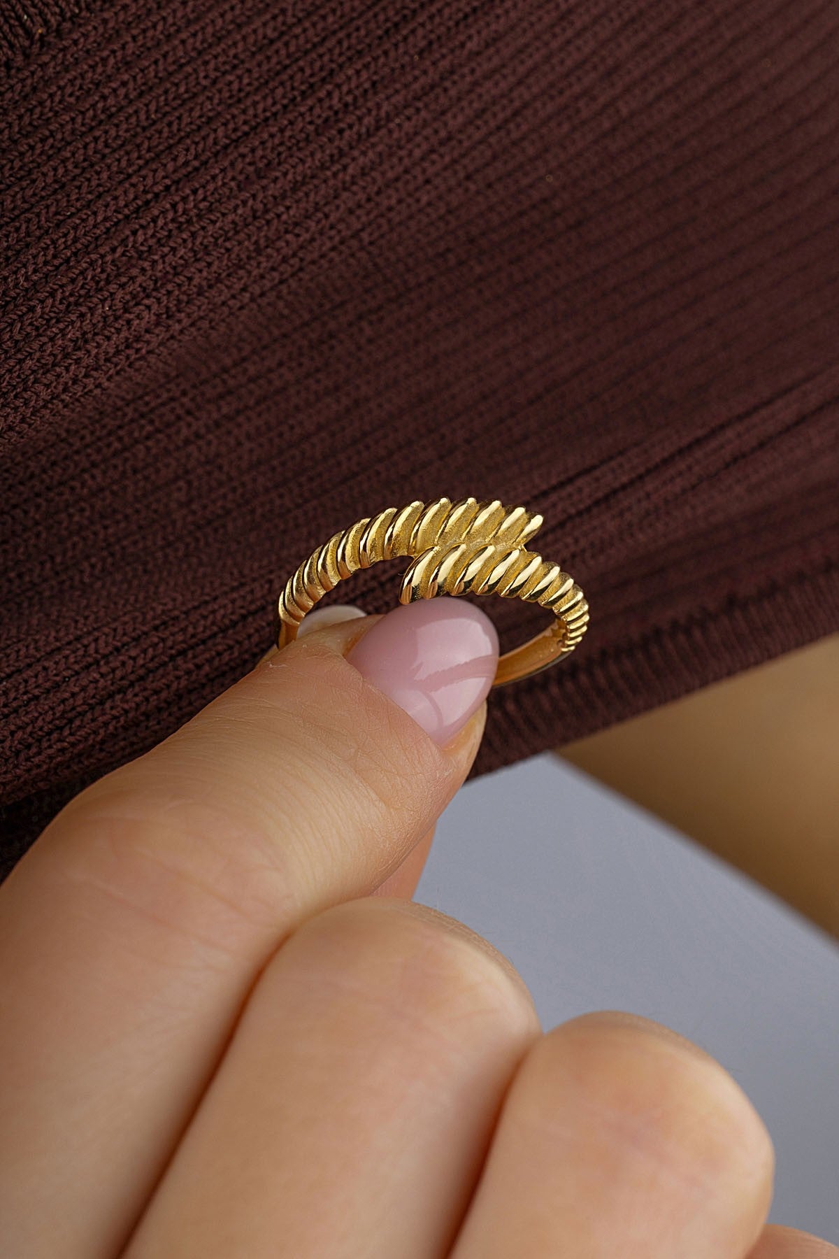 Paralel Bağ Altın Yüzük