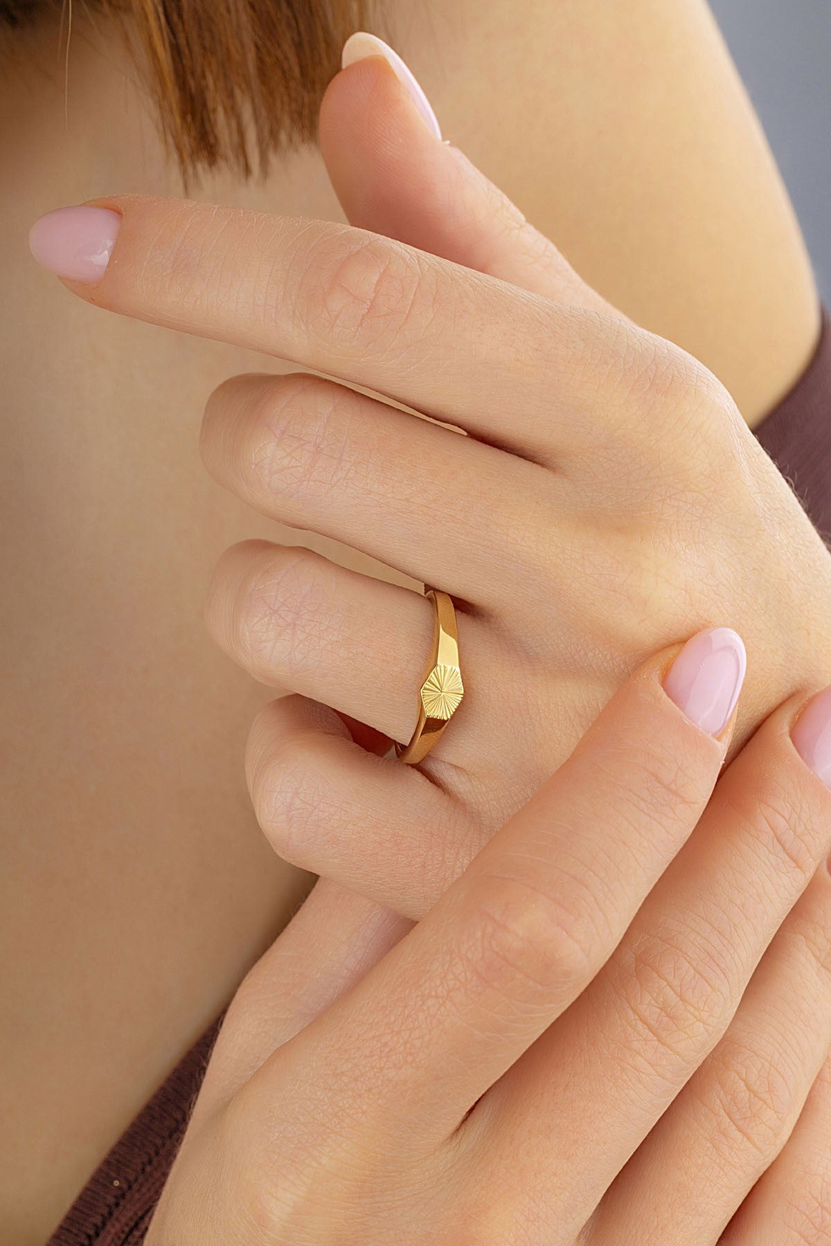 Modern Doku Altın Yüzük