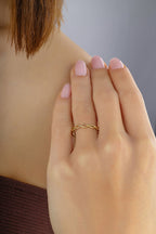 Modern Düğüm Altın Yüzük